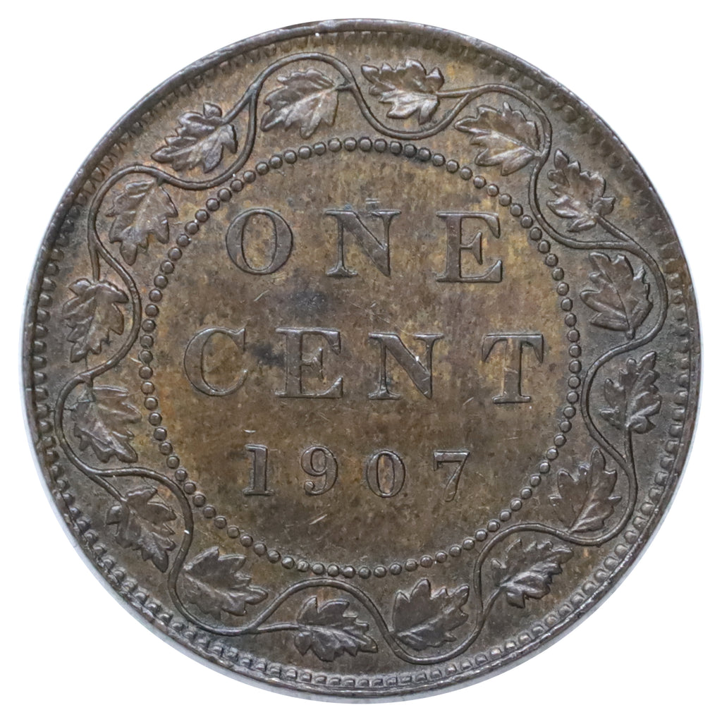 1907 Canada 1-cent AU-UNC (AU55) Scratched, marks, or impaired