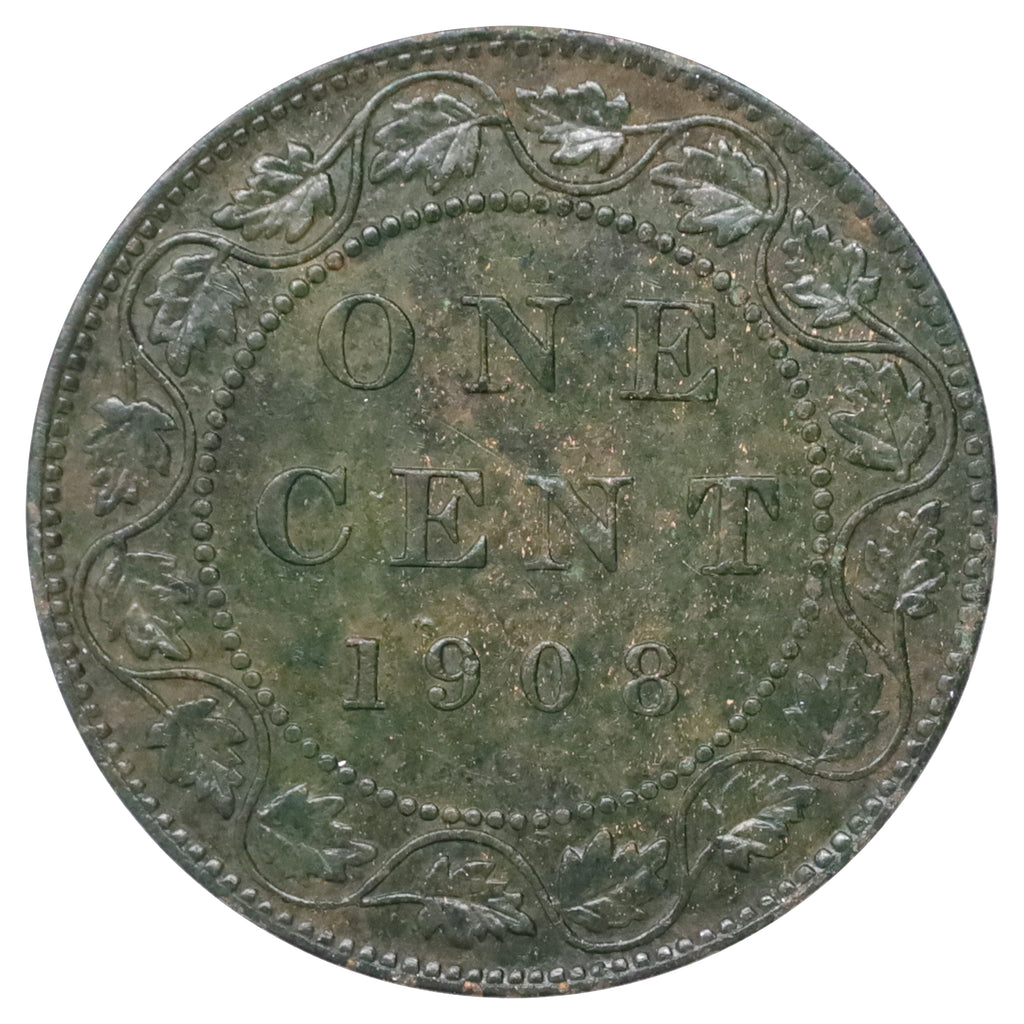1908 Canada 1-cent Extra Fine (EF40) Scratched, marks, or impaired
