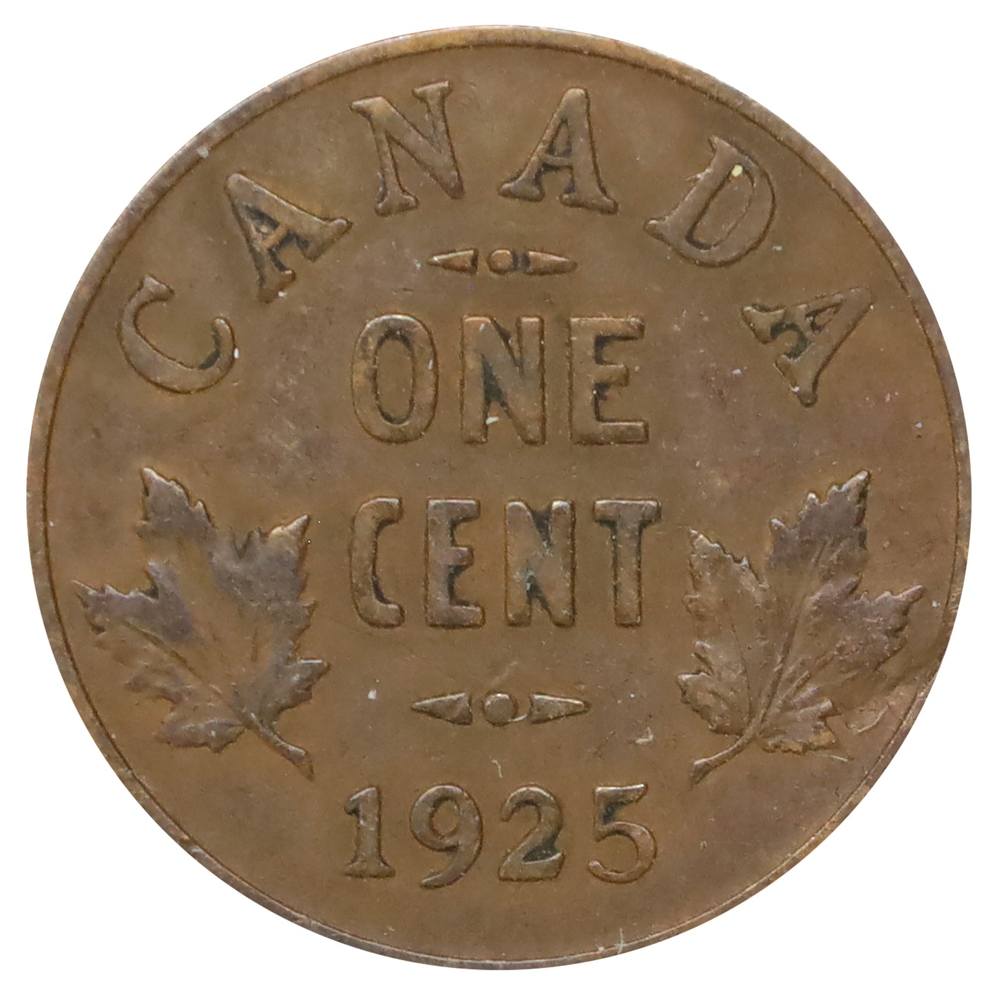 1925 Canada 1-cent Fine (F12) Scratched, marks, or impaired