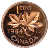 1954 Canada 1-cent Proof Like (Scratched, marks, or impaired)
