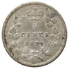 1871 Canada 5-cents VF-EF (VF30) Scratched, marks, or impaired