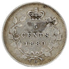 1880H Obv. 3 Canada 5-cents Very Fine (VF20) Scratched, marks, or impaired