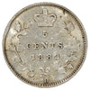 1882 Canada 5-cents Very Fine (VF20) Scratched, marks, or impaired