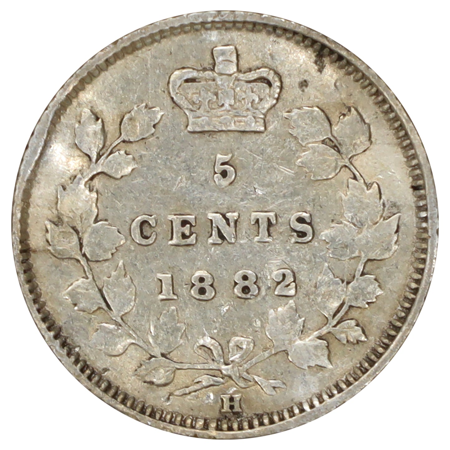 1882 Canada 5-cents Very Fine (VF20) Scratched, marks, or impaired