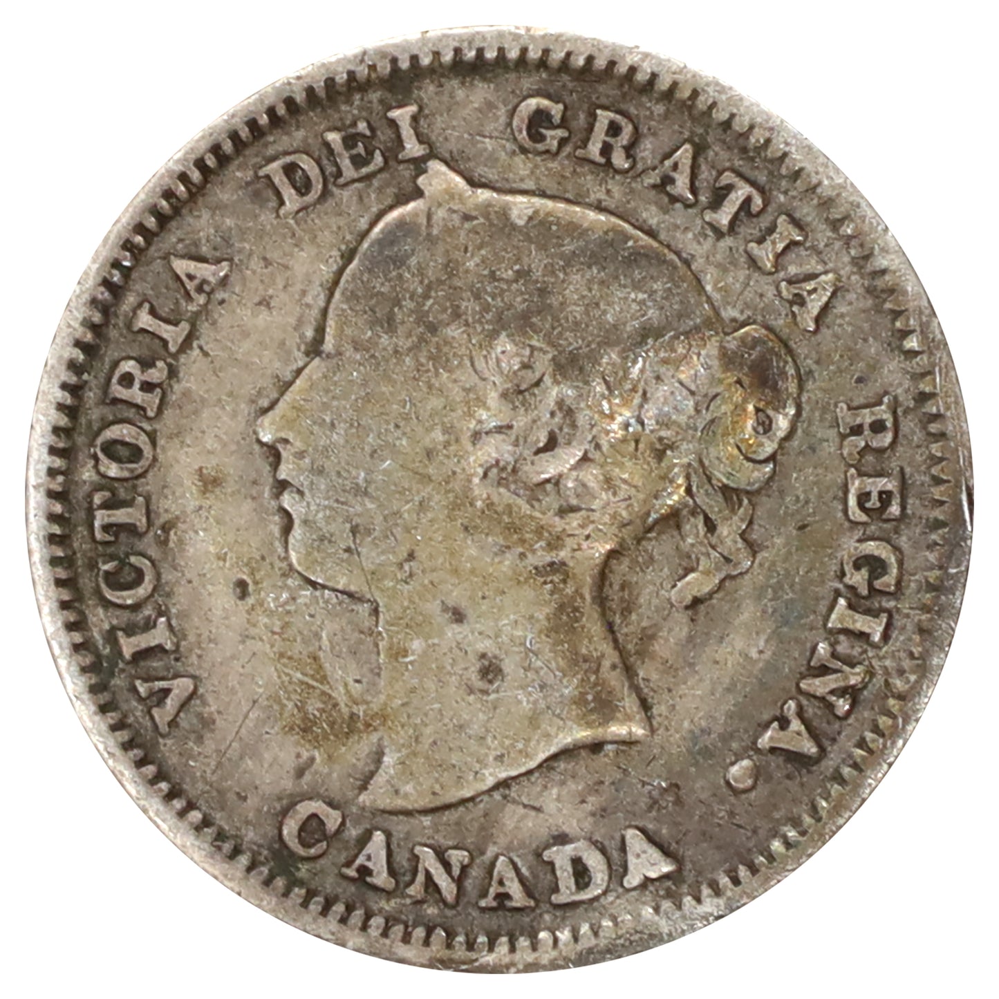 1882H Canada 5-cents G-VG (G6) Scratched, marks, or impaired