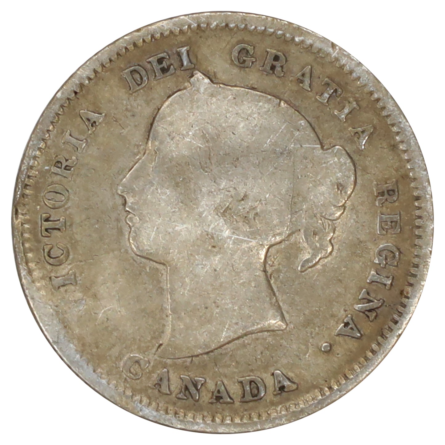 1887 Canada 5-cents G-VG (G6) Scratched, marks, or impaired