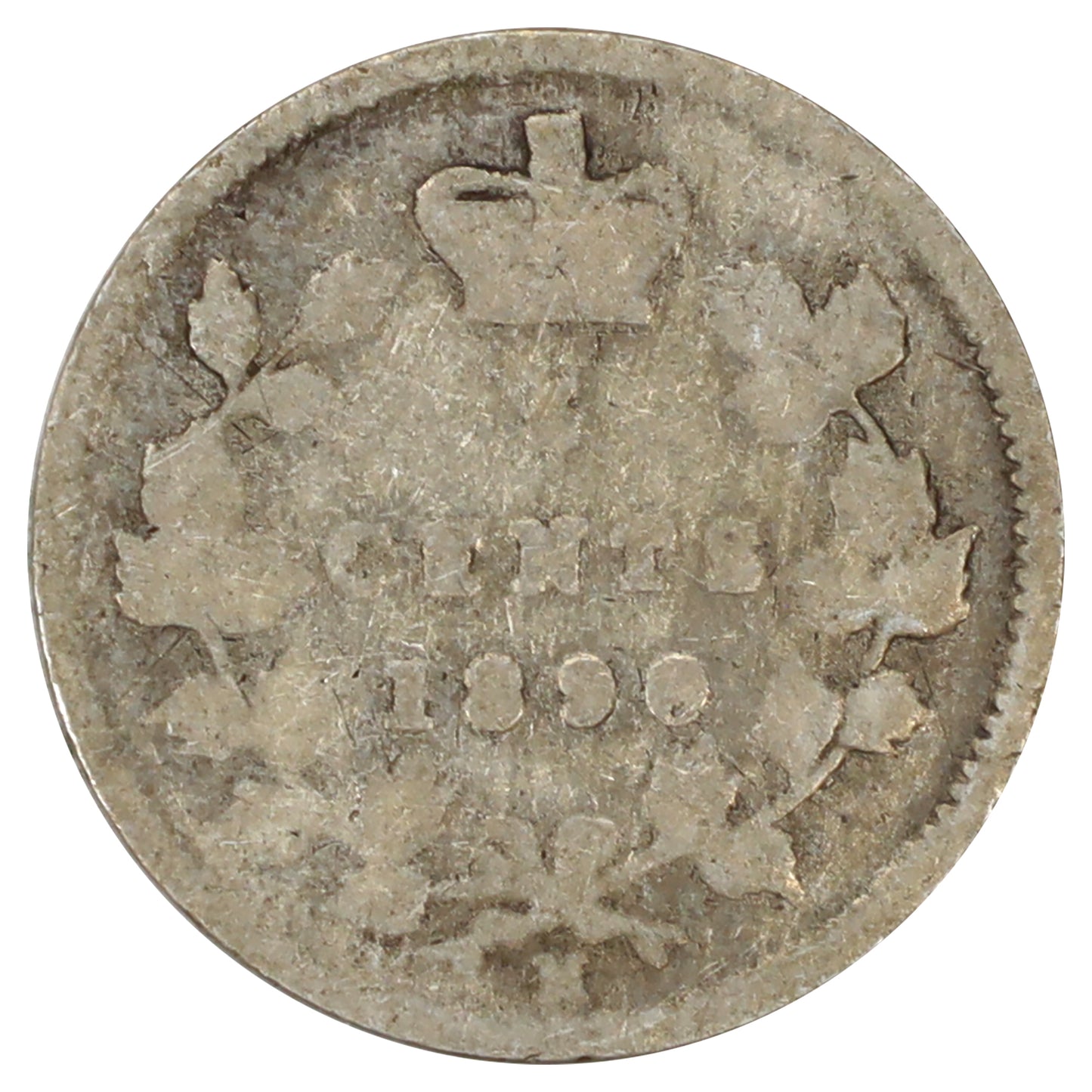 1890H Canada 5-cents About Good (AG3) Scratched, marks, or impaired