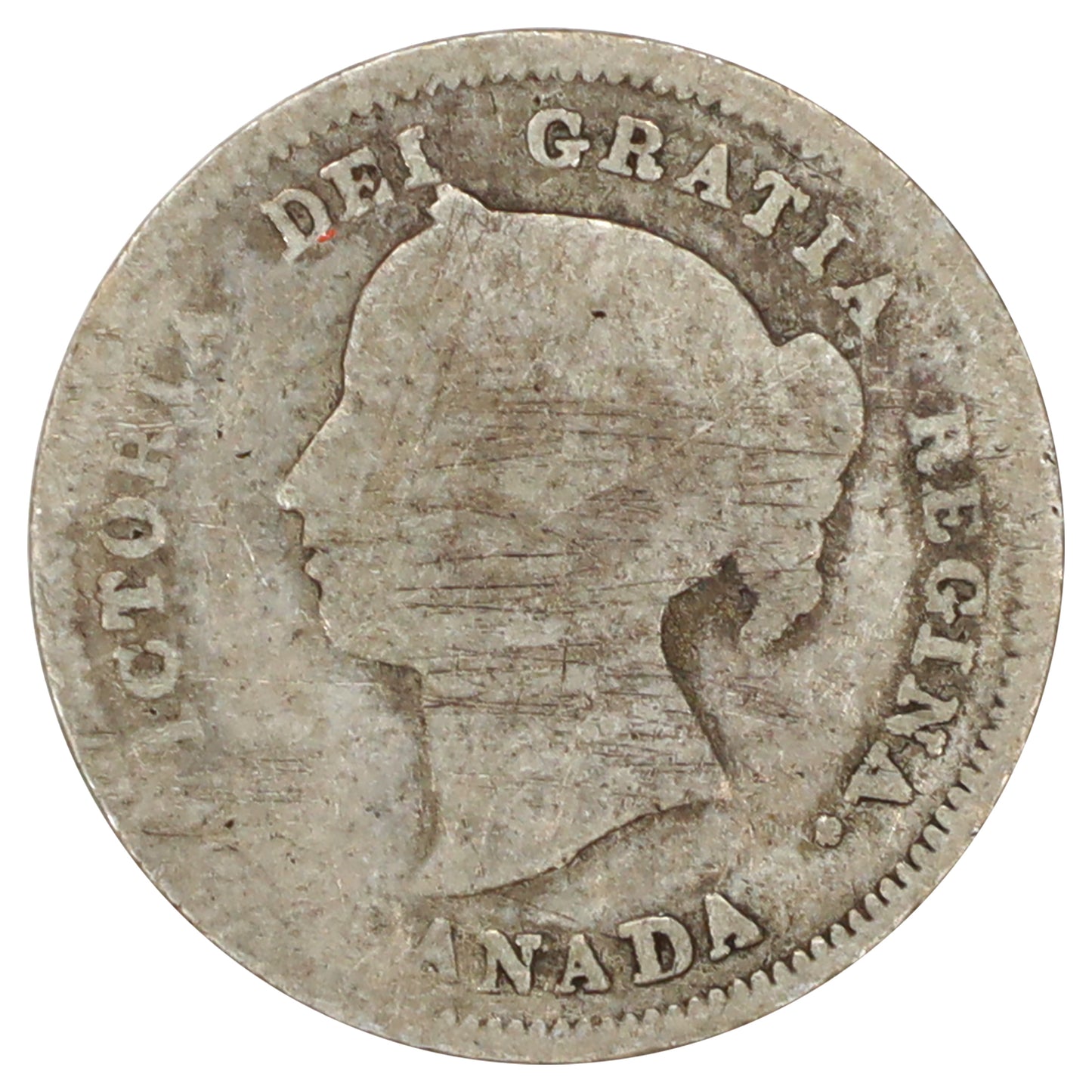 1890H Canada 5-cents About Good (AG3) Scratched, marks, or impaired