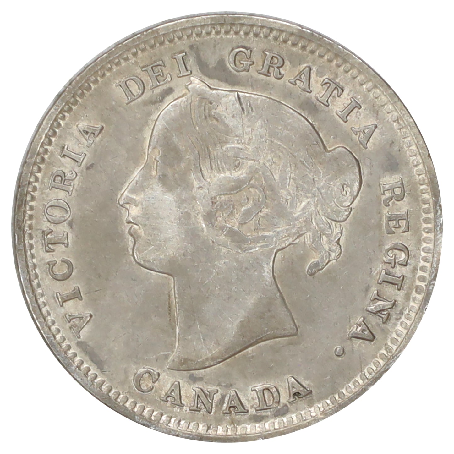 1892 Canada 5-cents VF-EF (VF30) Scratched, marks, or impaired