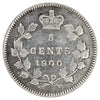 1900 Round 0s Canada 5-cents Fine (F12) Scratched, marks, or impaired