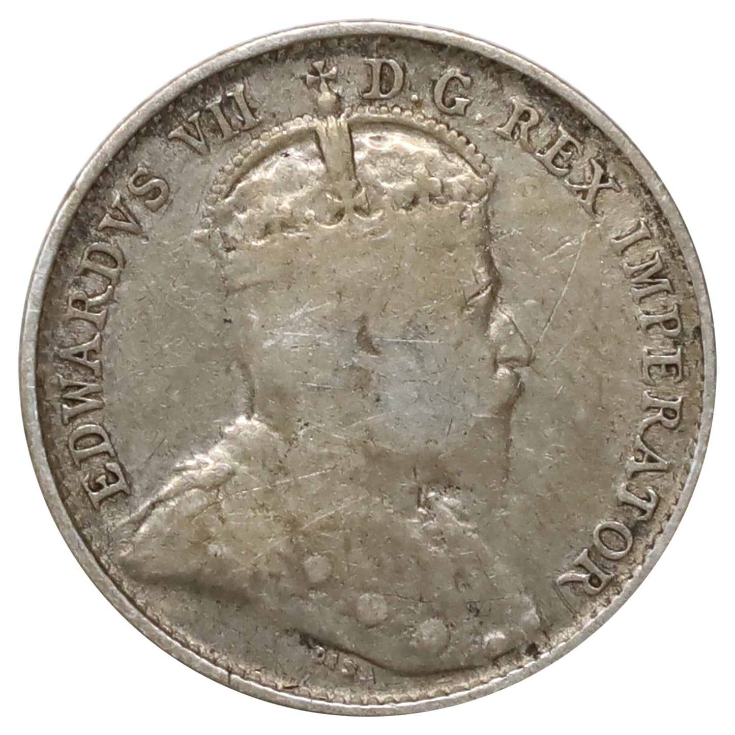 1902H Small H Canada 5-cents VG-F (VG10) Scratched, marks, or impaired
