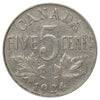1924 Canada 5-cents Fine (F12) Scratched, marks, or impaired