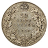 1920 Small 0 Canada 50-cents F-VF (F15) Scratched, marks, or impaired