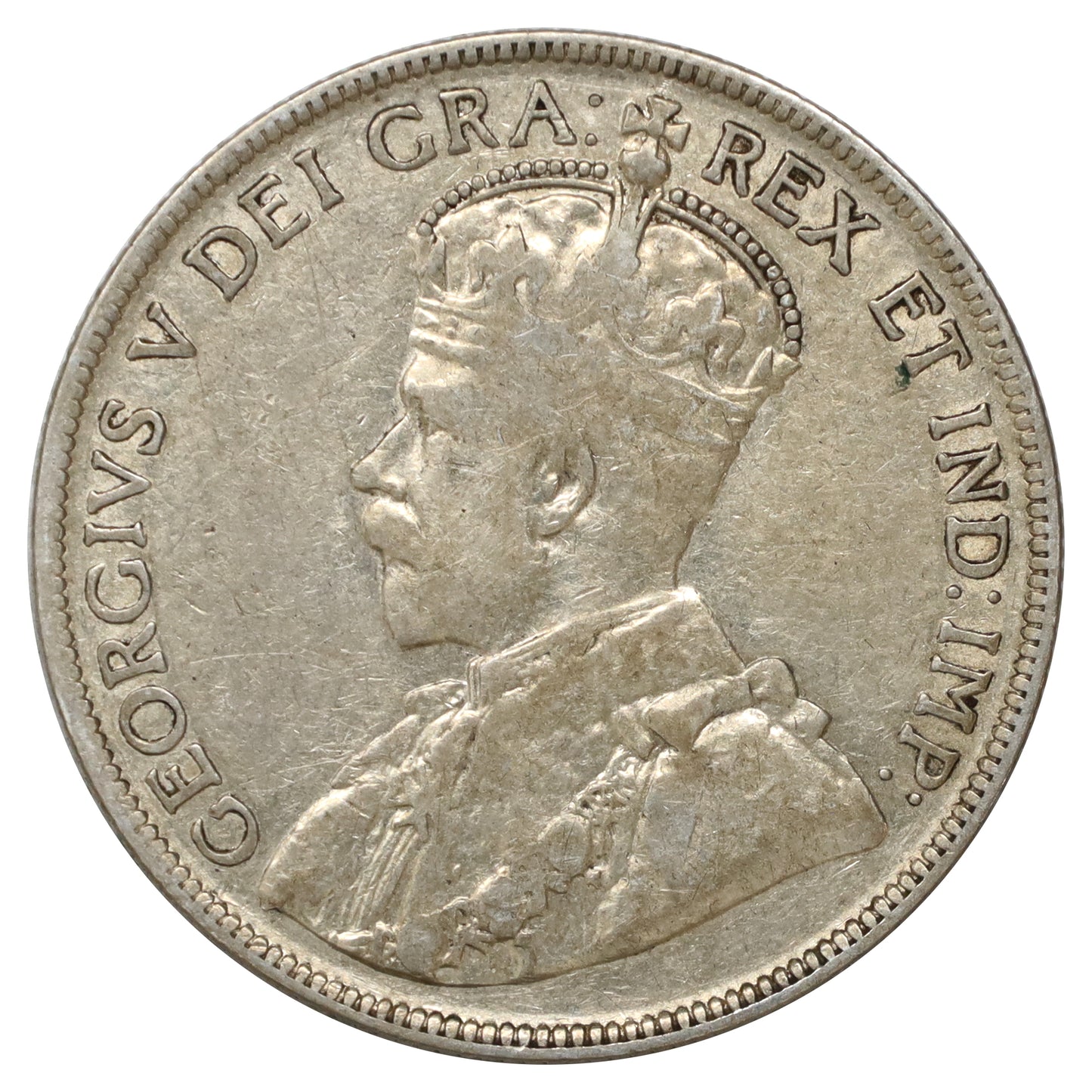 1932 Canada 50-cents Fine (F12) Scratched, marks, or impaired