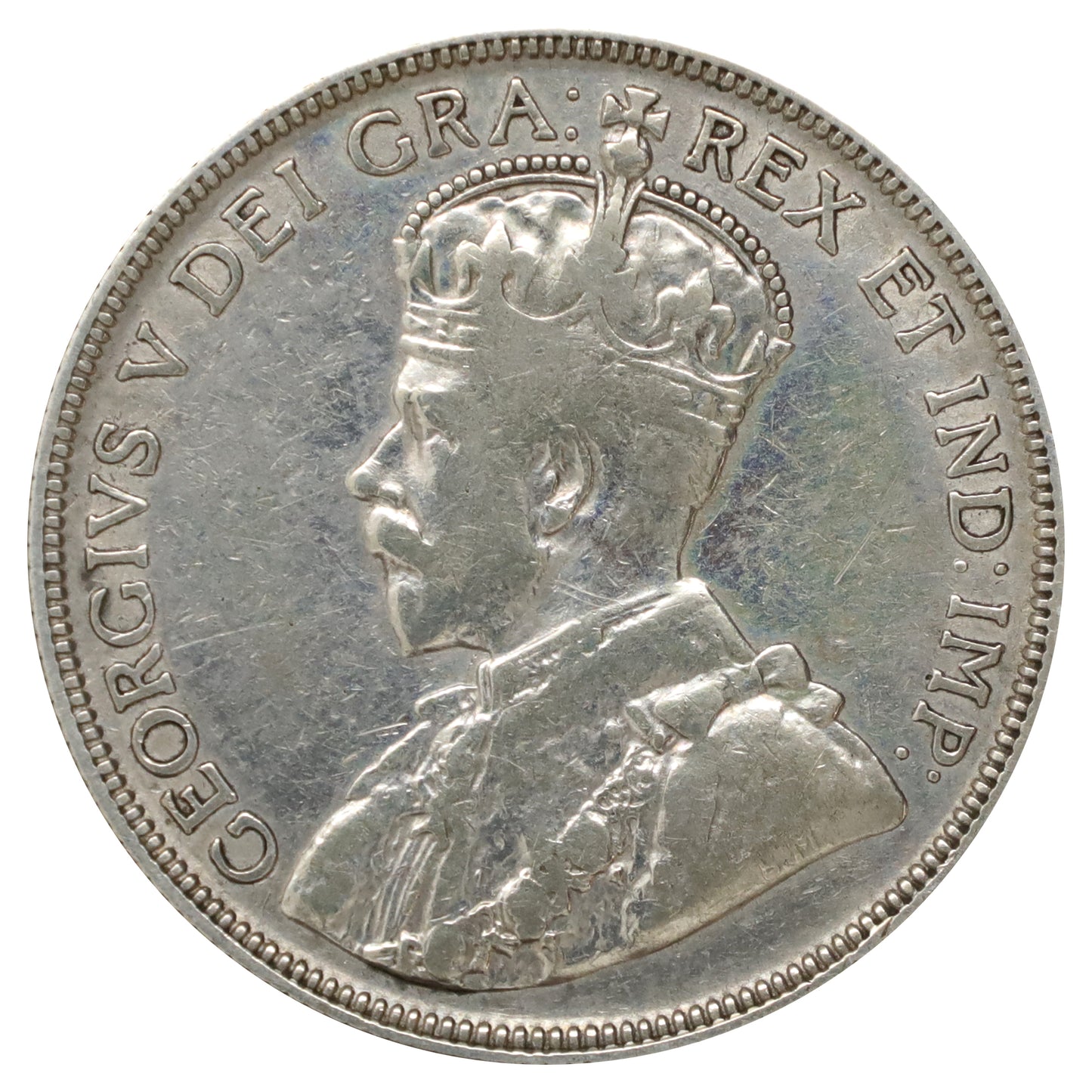 1936 Canada 50-cents F-VF (F15) Scratched, marks, or impaired