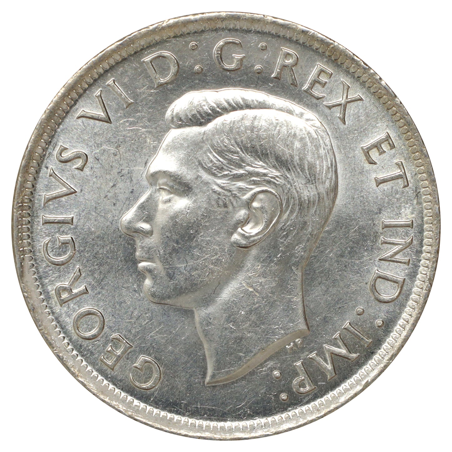 1937 Canada Dollar Uncirculated (MS60) Scratched, marks, or impaired