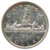 1950 Canada Dollar Uncirculated (MS60) Scratched, marks, or impaired