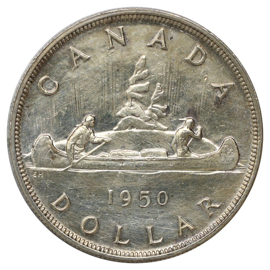 1950 Canada Dollar EF-AU (EF45) Scratched, marks, or impaired