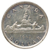 1952 Canada Dollar Uncirculated (MS64) Scratched, marks, or impaired