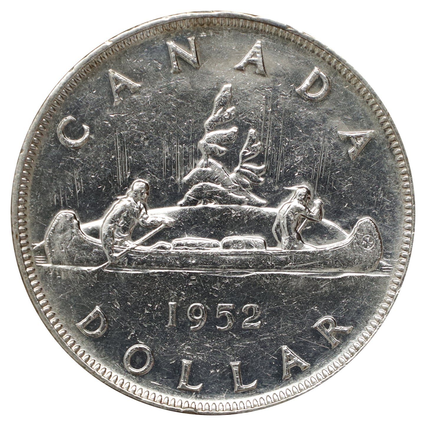 1952 SWL Canada Dollar Extra Fine (EF40) Scratched, marks, or impaired