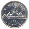 1953 NSS SWL Canada Dollar Brilliant Uncirculated (MS63) Scratched, marks, or impaired