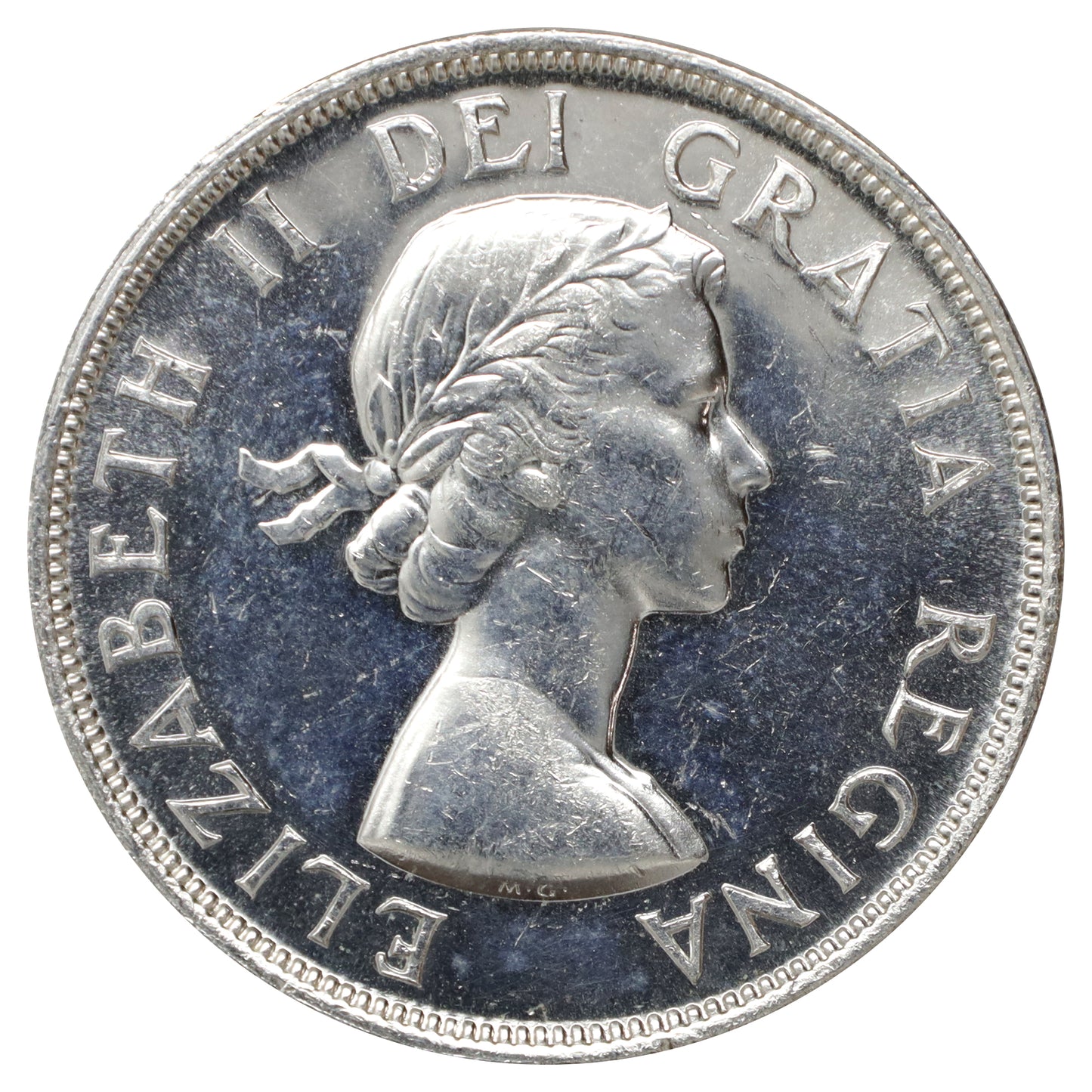 1953 NSS SWL Canada Dollar Brilliant Uncirculated (MS63) Scratched, marks, or impaired