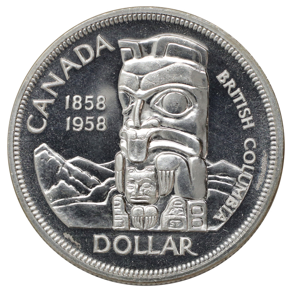 1958 Canada Dollar Proof Like (Scratched, marks, or impaired)