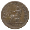 LC-56B1 1815 Lower Canada Halfpenny Fine (F12) Scratched, marks, or impaired