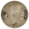 Love Token Struck on Victorian Silver 50-cent Coin: Initials "ML"