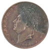 Great Britain 1828 George IV Farthing Very Fine (VF20) Toned