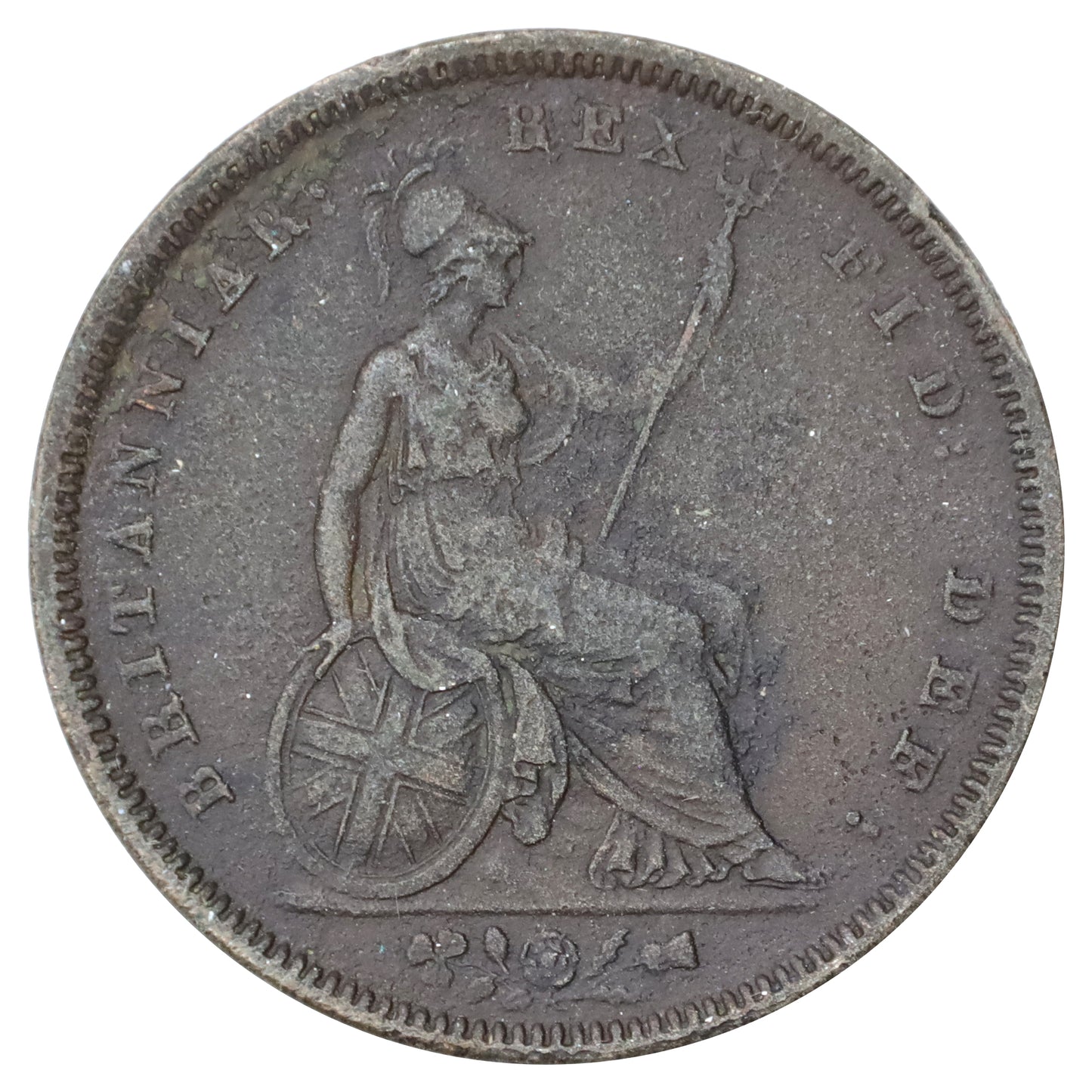 Great Britain 1831 William IV Penny Extra Fine (EF40) Corrosion