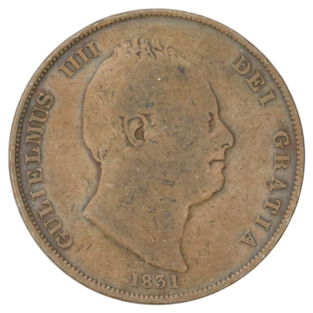 Great Britain 1831 William IV Penny F-VF (F15) Toned