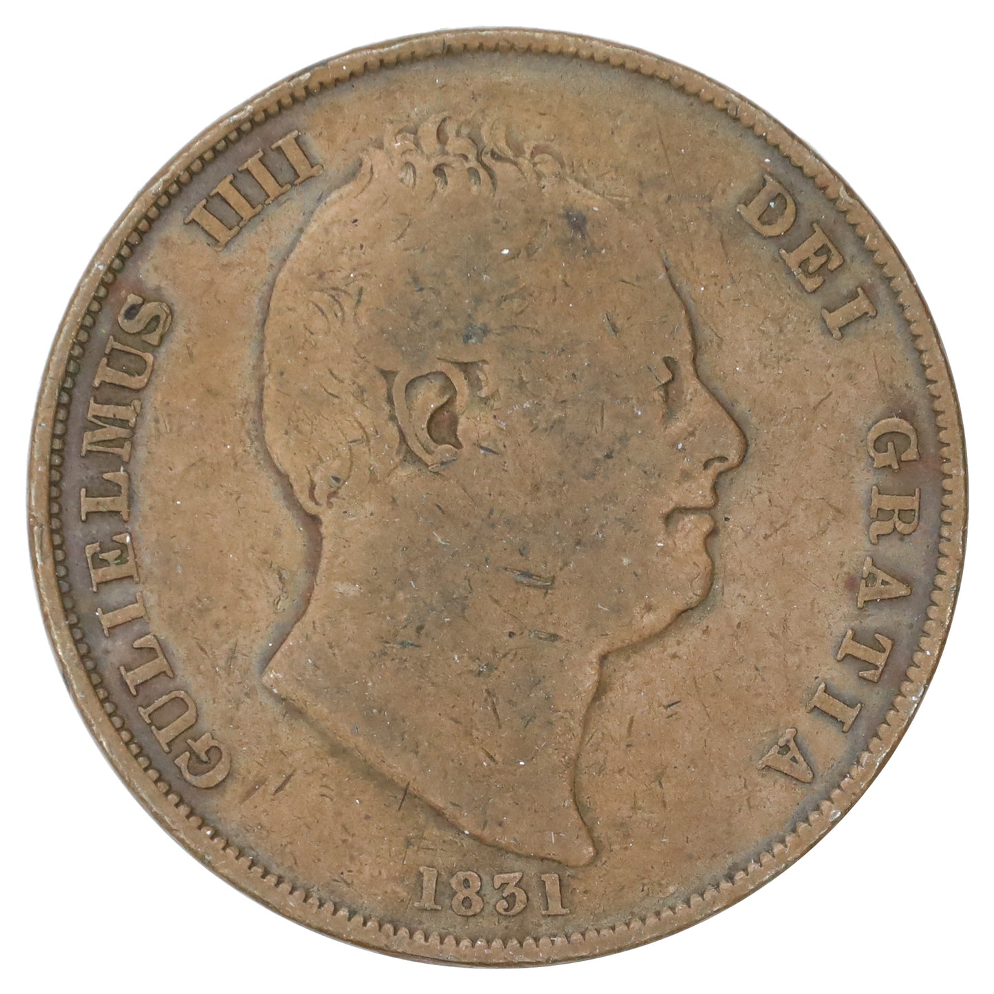 Great Britain 1831 William IV Penny F-VF (F15) Toned