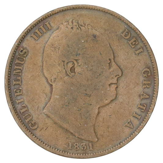 Great Britain 1831 William IV Penny F-VF (F15) Toned
