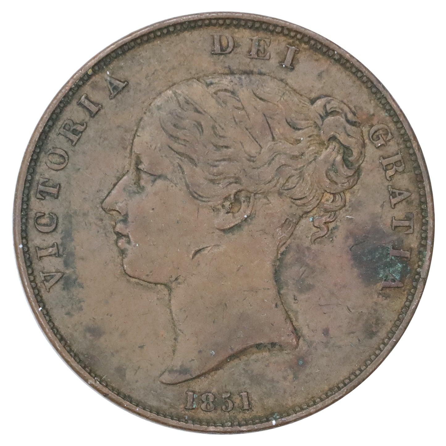 Great Britain 1851 Penny VF-EF (VF30) Impaired
