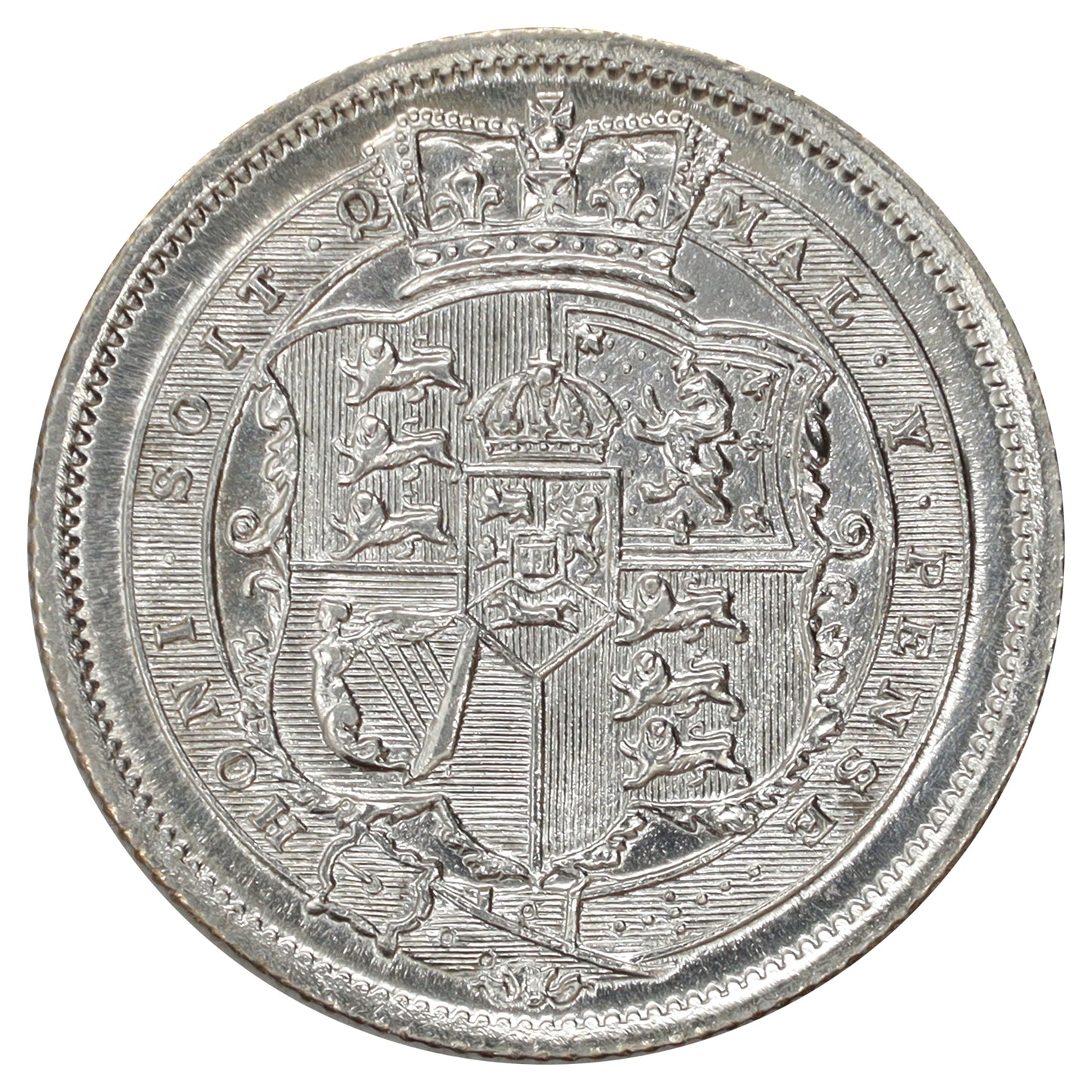 Great Britain 1816 George III Shilling Brilliant Uncirculated (MS63) Cleaned