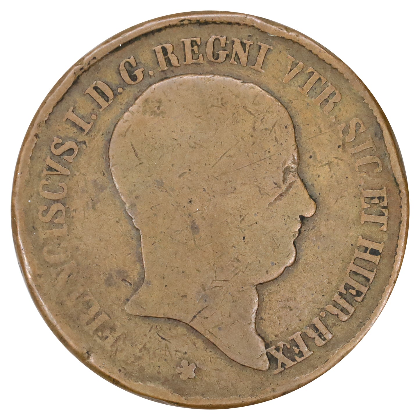 Italy 1825 Kingdom of Two Sicilies 10 Tornesi (DOD)