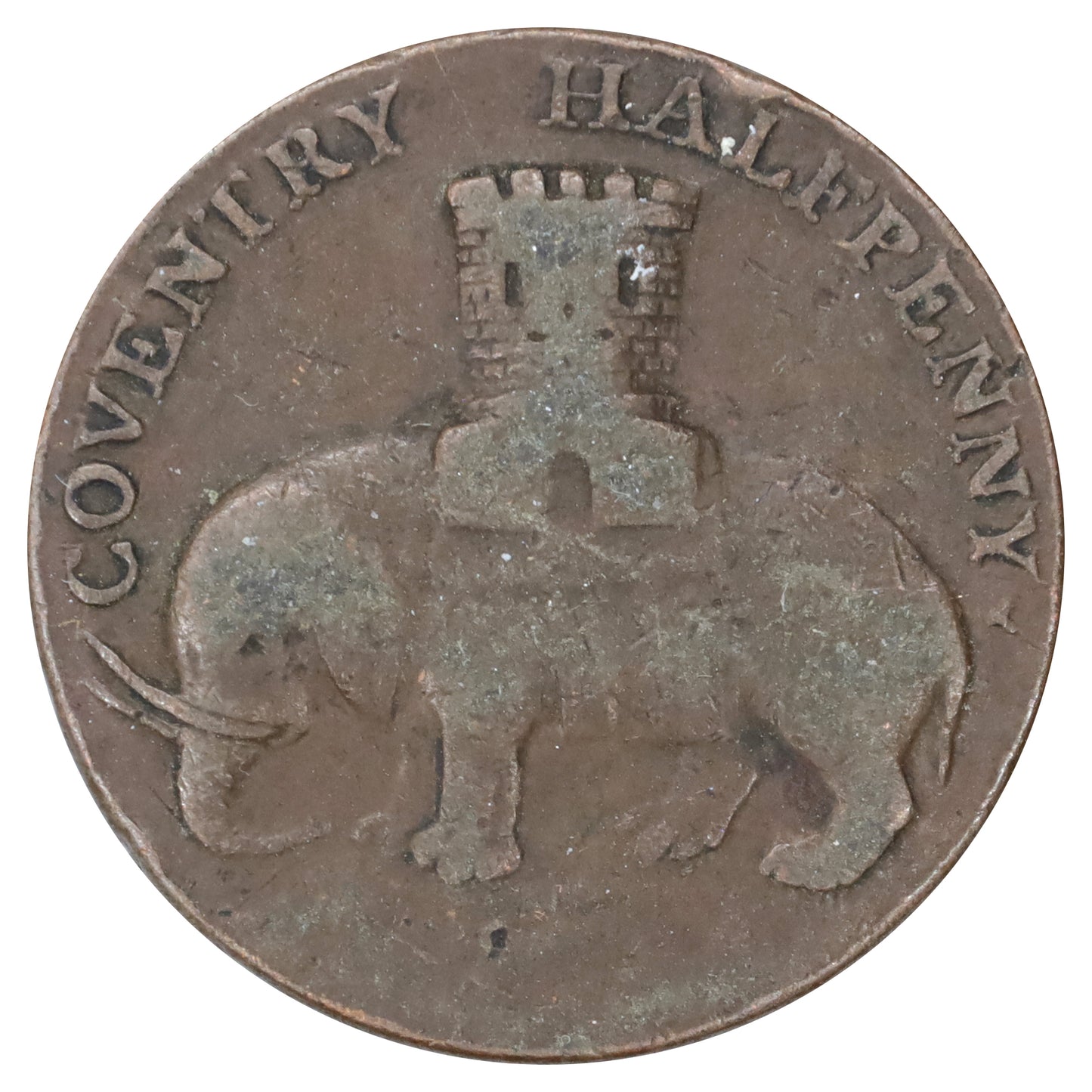Great Britain 1799 Lady Godiva Coventry Halfpenny Token Fine (F12) DOD