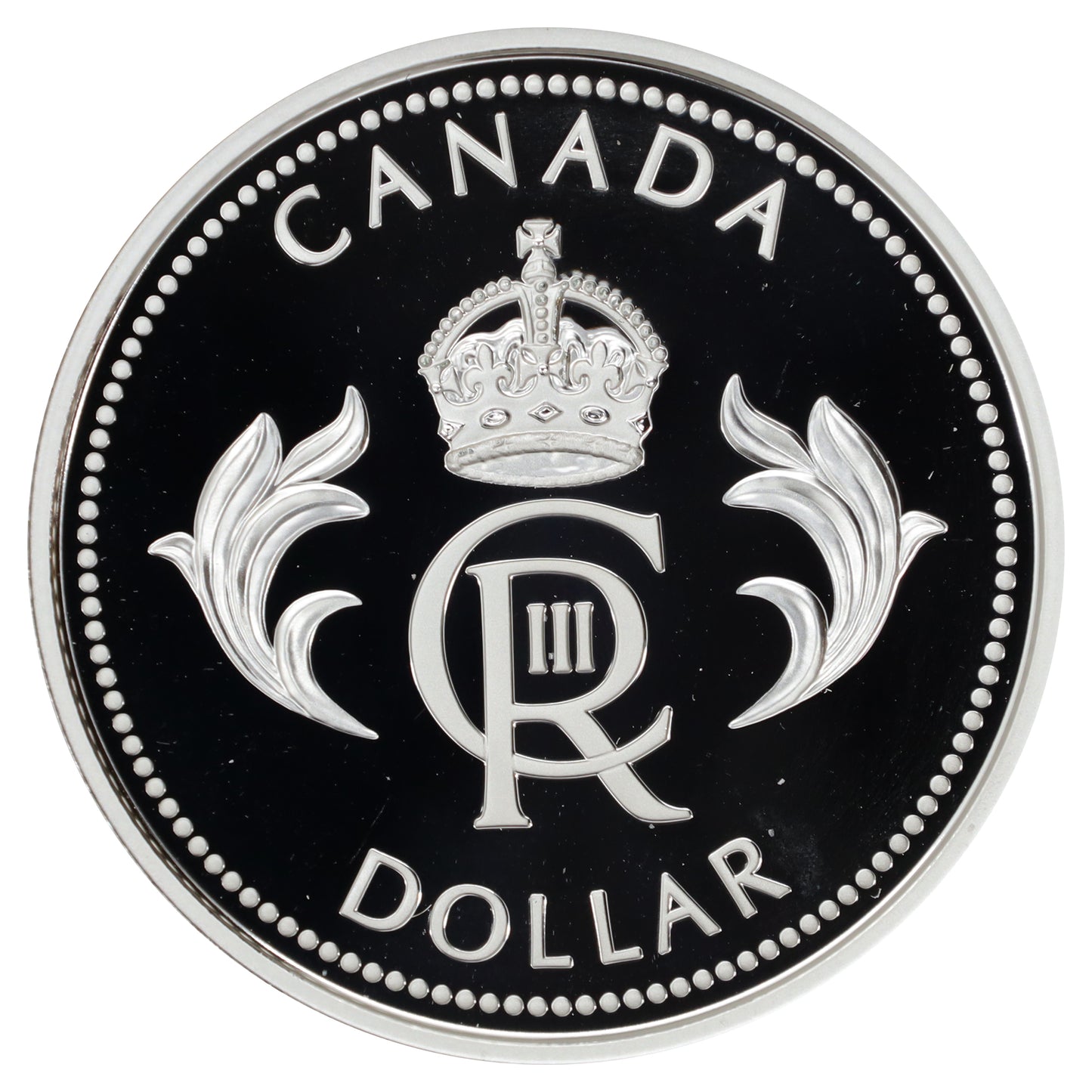 2023 Canada King Charles III Royal Cypher Proof Silver Dollar (Coin Only) No Tax (DOD)