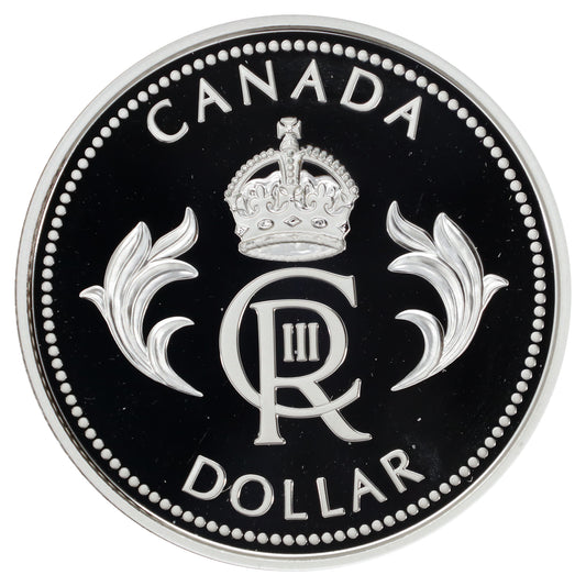 2023 Canada King Charles III Royal Cypher Proof Silver Dollar (Coin Only) No Tax (DOD)