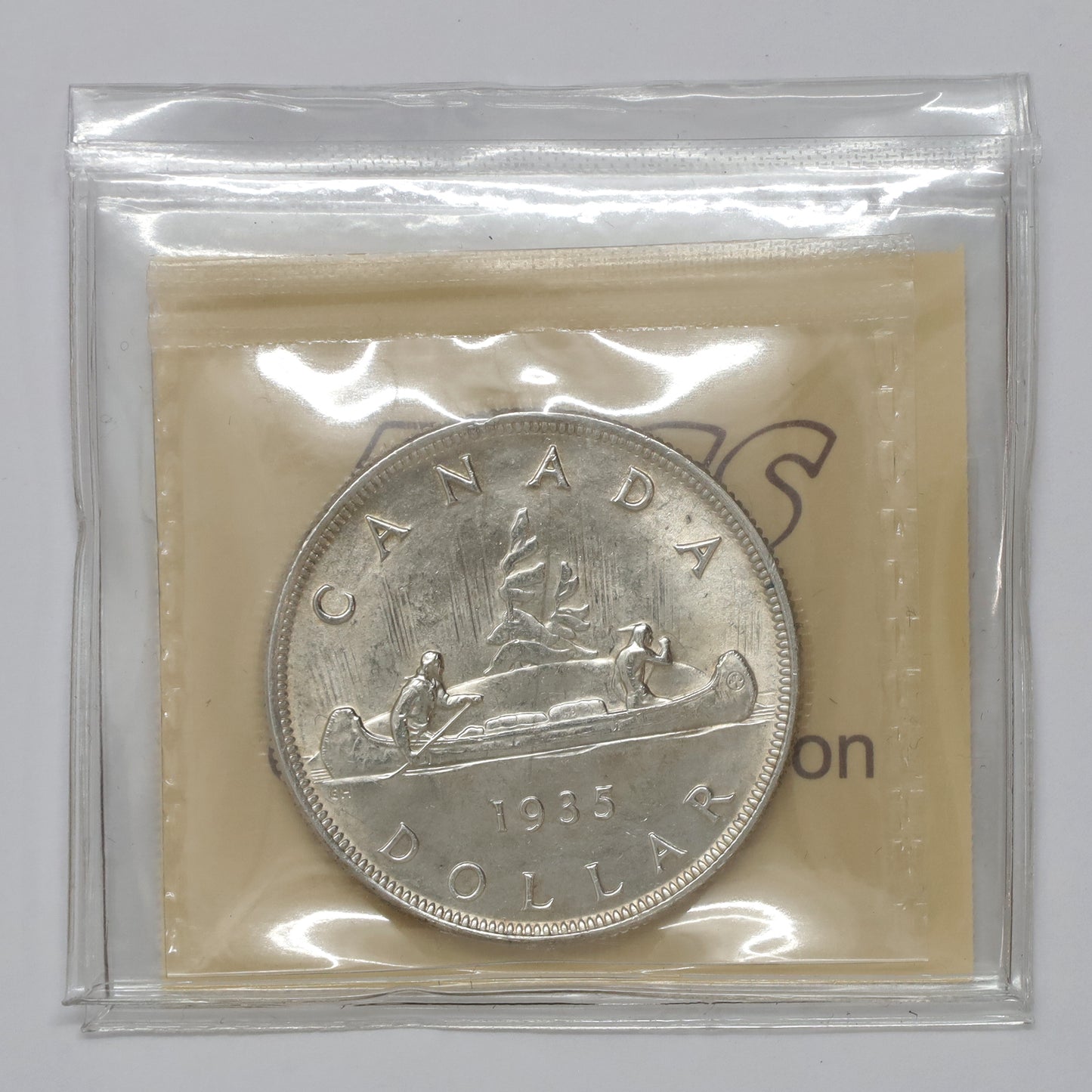 1935 2x XXV Canada Dollar ICCS Certified MS64 (Lightly Toned)