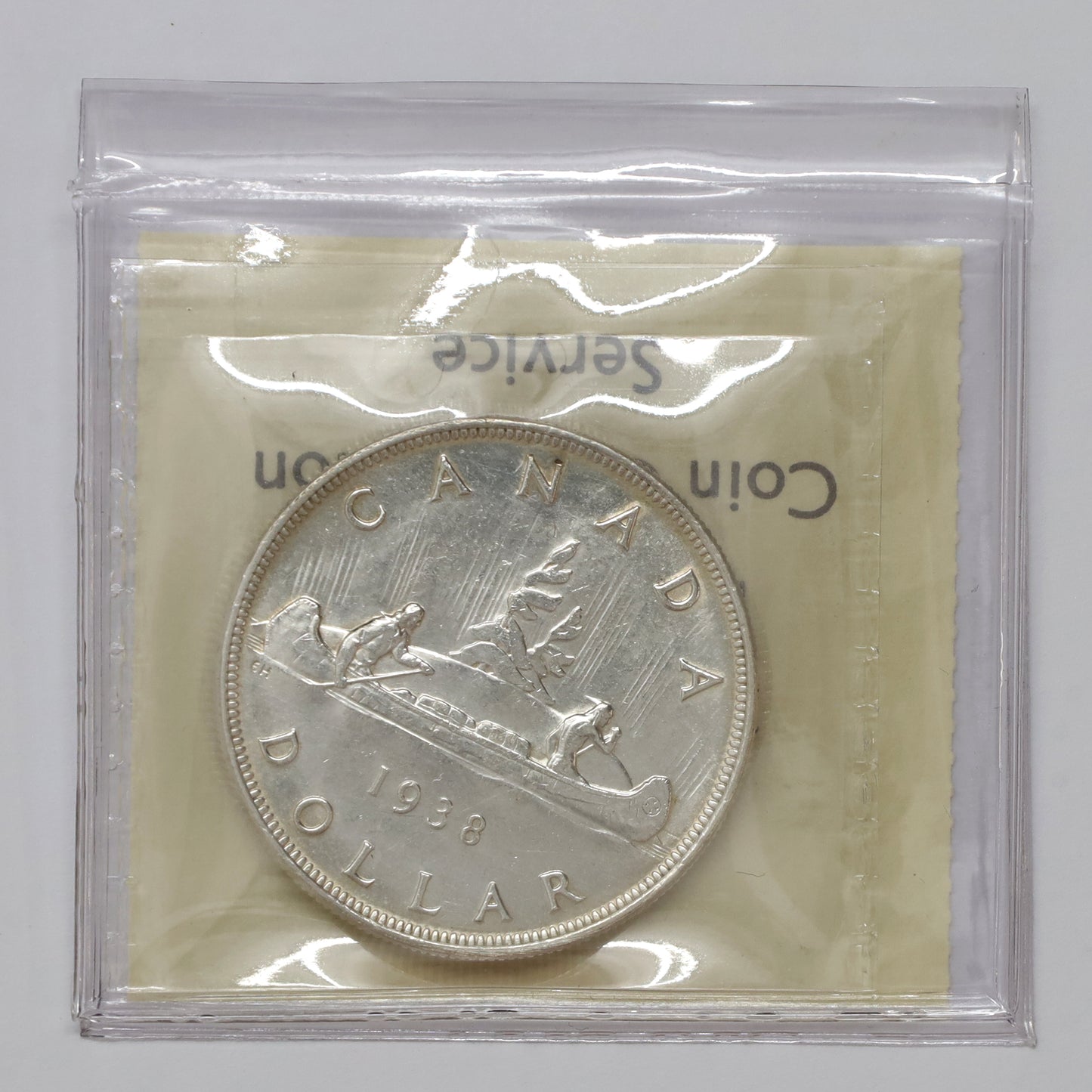 1938 Canada Dollar ICCS Certified EF40 (Cleaned)