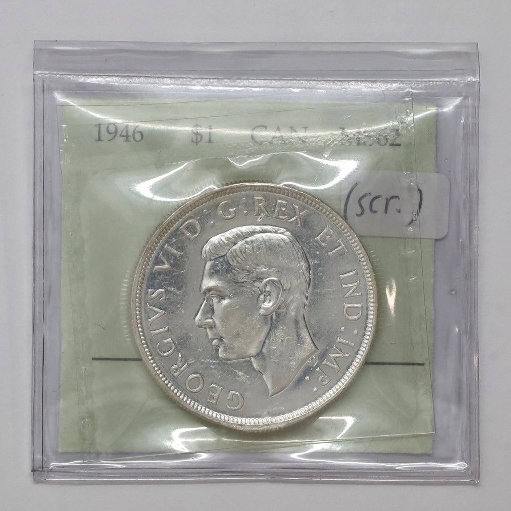 1946 Canada Dollar Prestige Certified MS62 (Scratches)