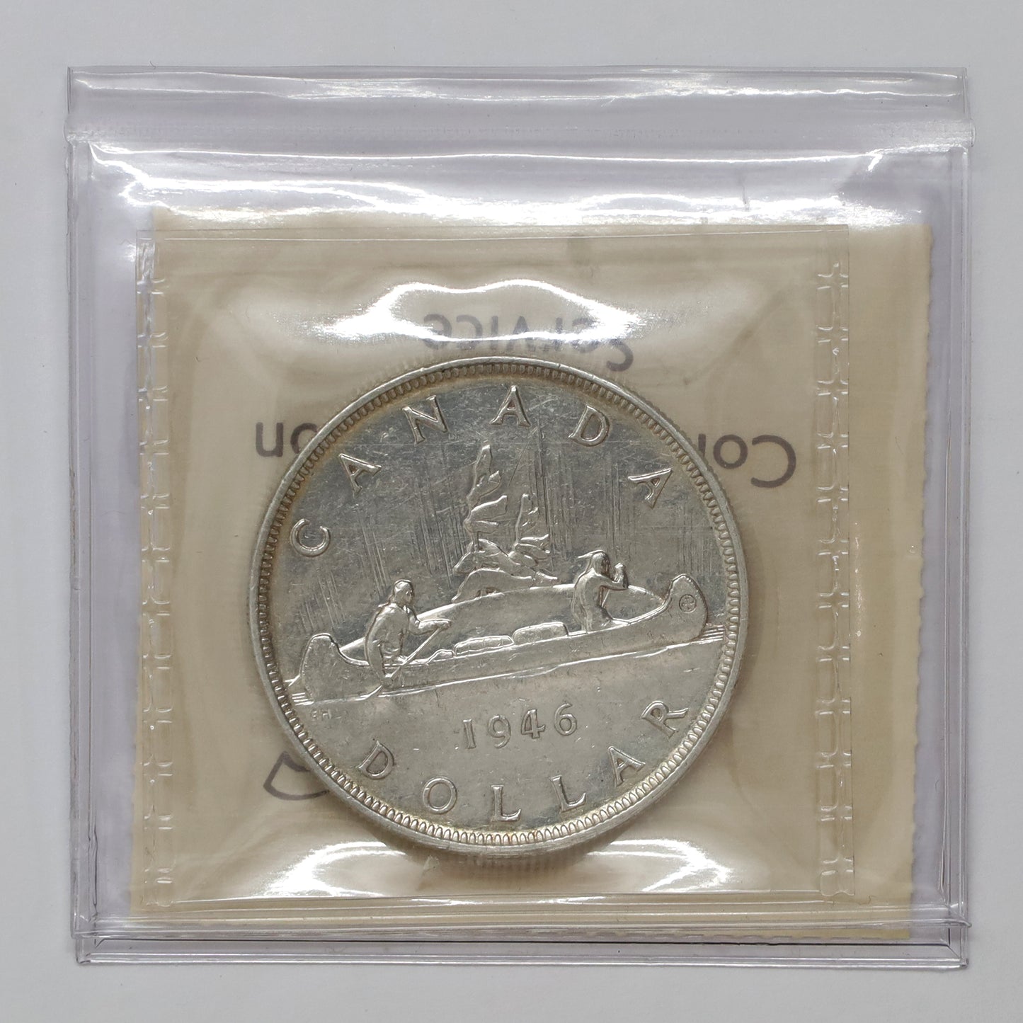 1946 Canada Dollar ICCS Certified EF40 (Scratches)