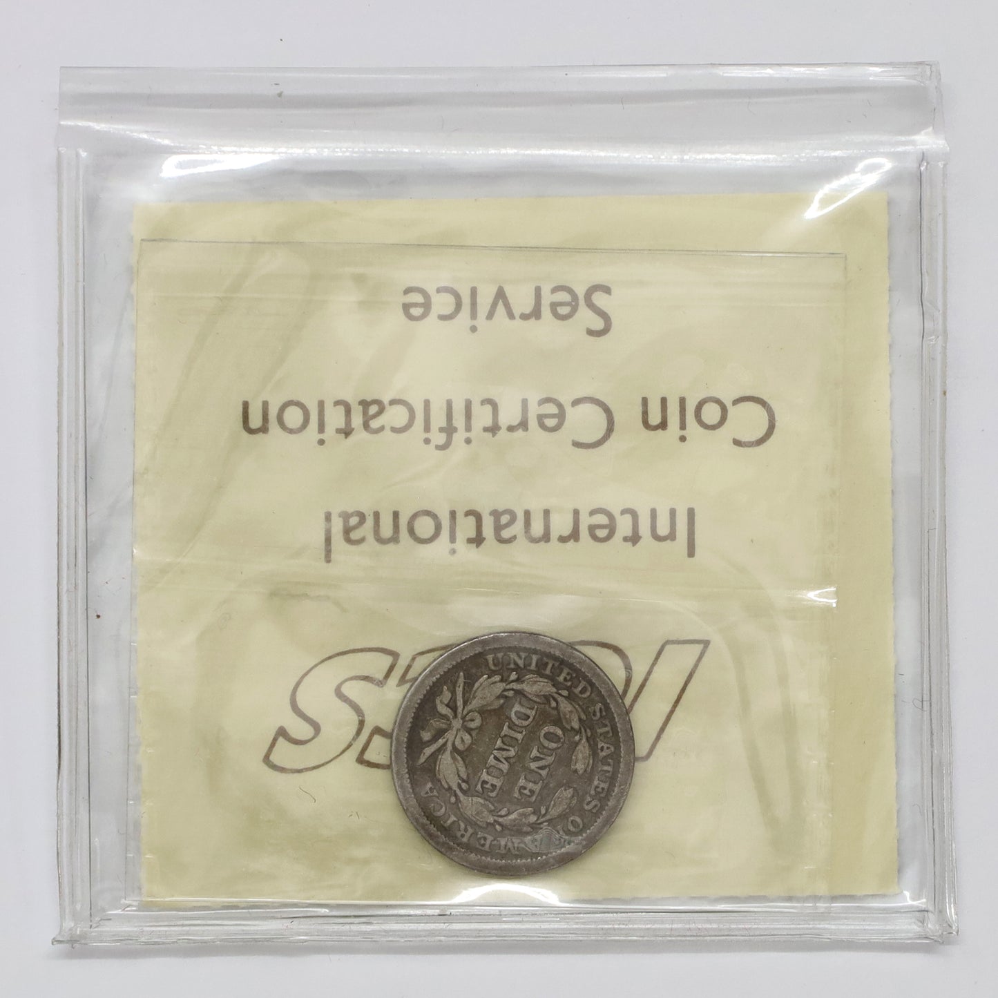 1849 USA Dime ICCS Certified VG8 (DOD)