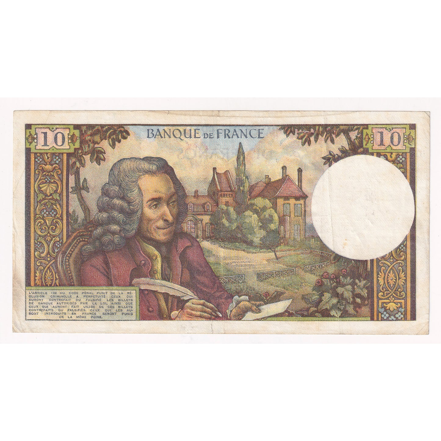 France 1973 10 Franc Note, Pick #147