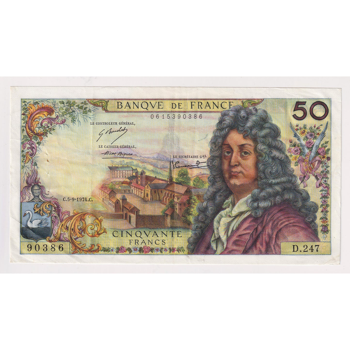 France 1974C 50 Franc Note, Pick #148