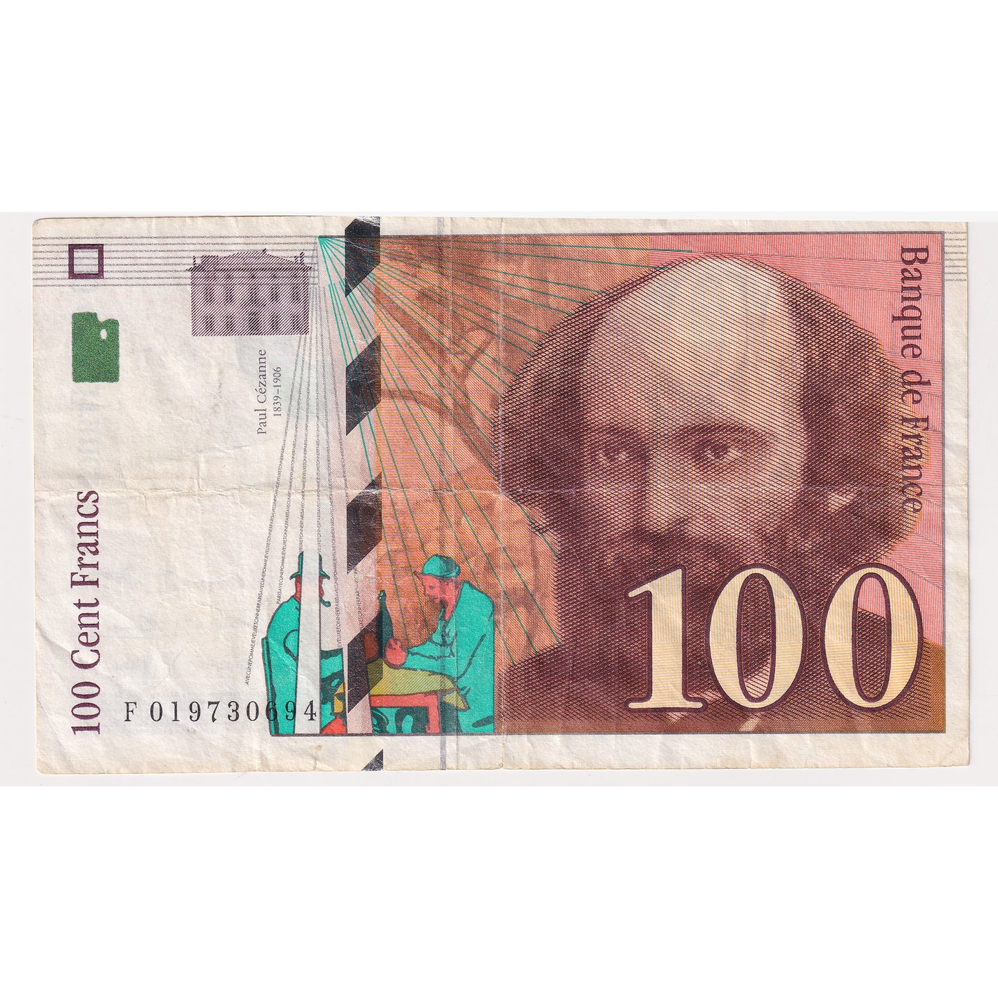 France 1997 100 Franc Note, Pick #158