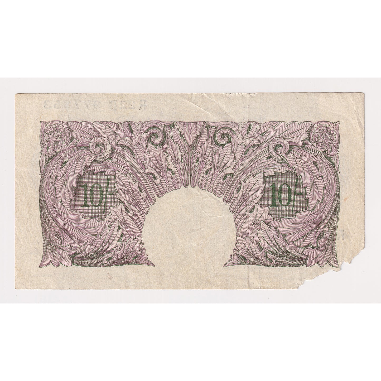 Great Britain Wartime 10 Shilling Note, Pick #366, Circulated