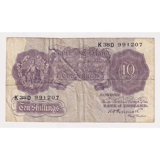 Great Britain Wartime 10 Shilling Note, Pick #366